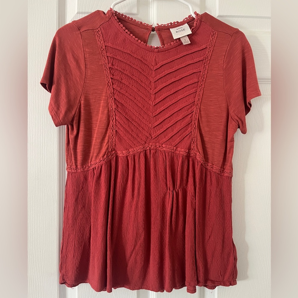 Knox Rose Short Sleeve Blouse